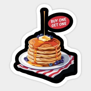 Pancakes & Panic Attacks– Relatable Humor, Mental Health Sticker